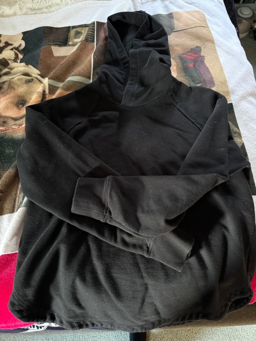 Eddie Bauer Black Women's Hoodie XS with Logo Tag